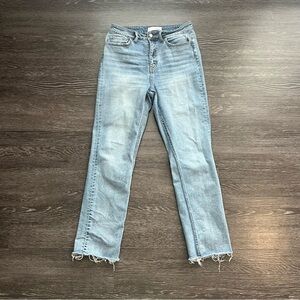 Vervet by Flying Monkey “Swish” Super High Rise Slim Crop Straight Jeans